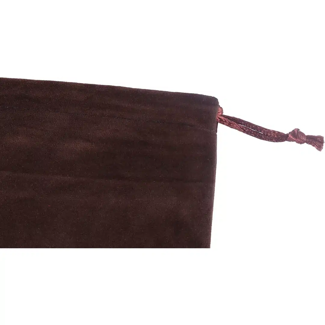 Brown Velvet Bag with Drawstring | 6 x 8 Inch Jewelry Gift Pouch for Custom Packaging | Richpack - brown velvet bag 3