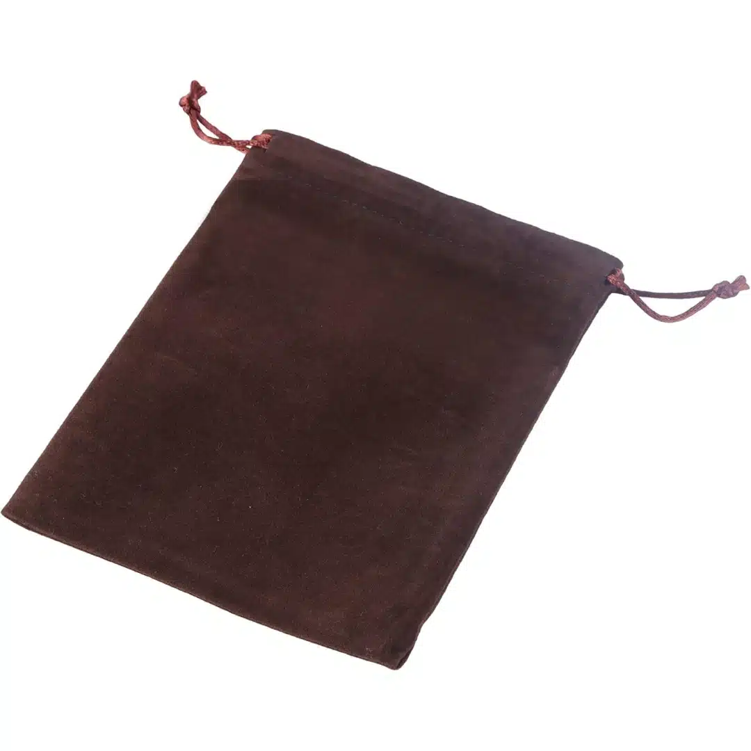 Brown Velvet Bag with Drawstring | 6 x 8 Inch Jewelry Gift Pouch for Custom Packaging | Richpack - brown velvet bag 5
