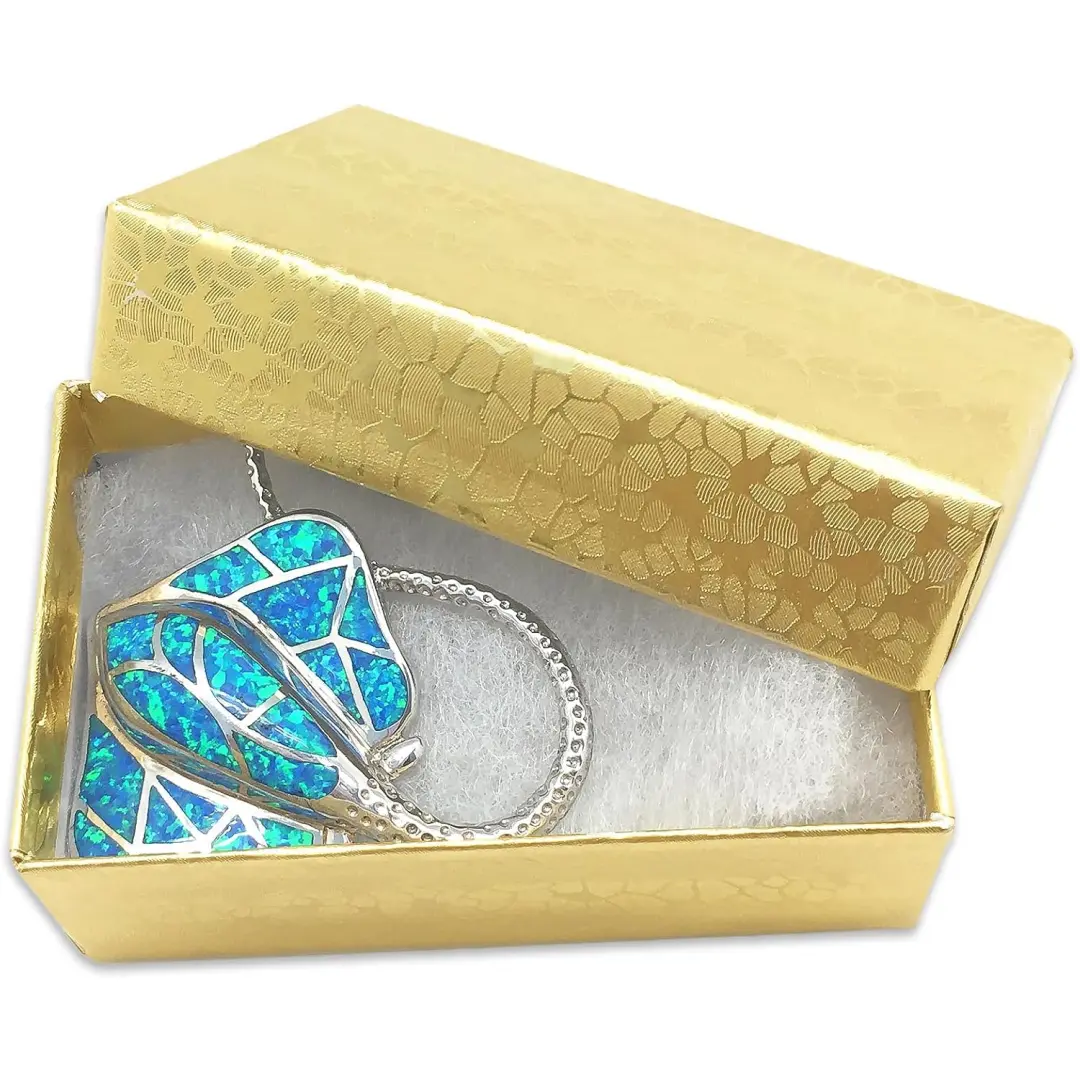 Foil Work Jewellery Box | Gold Paper Cardboard Jewelry Packaging | Richpack - foil work jewellery box 5