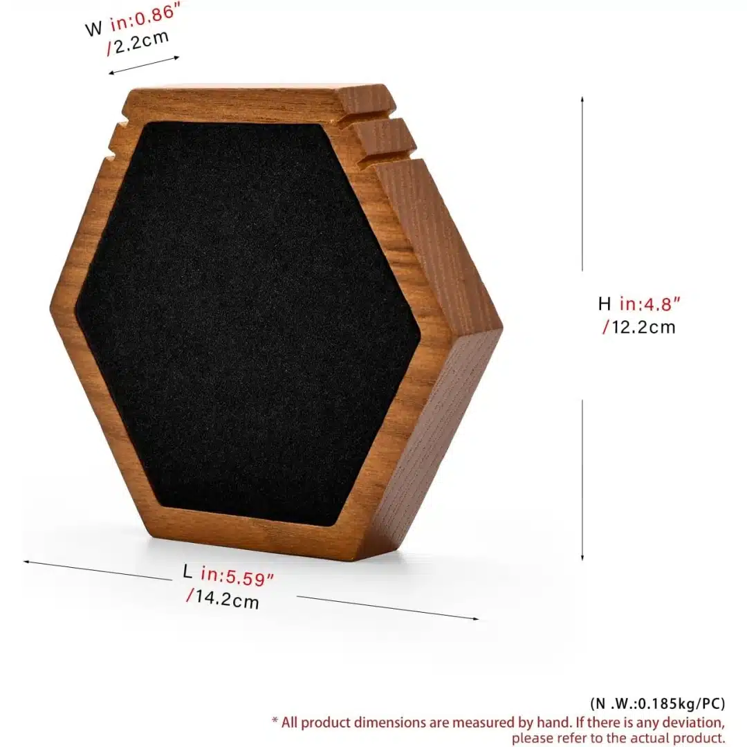 Wooden Necklace Stand in Brown Wood | Geometric Necklace & Pendant Display Holder for Retail | Richpack - wooden necklace stand 5