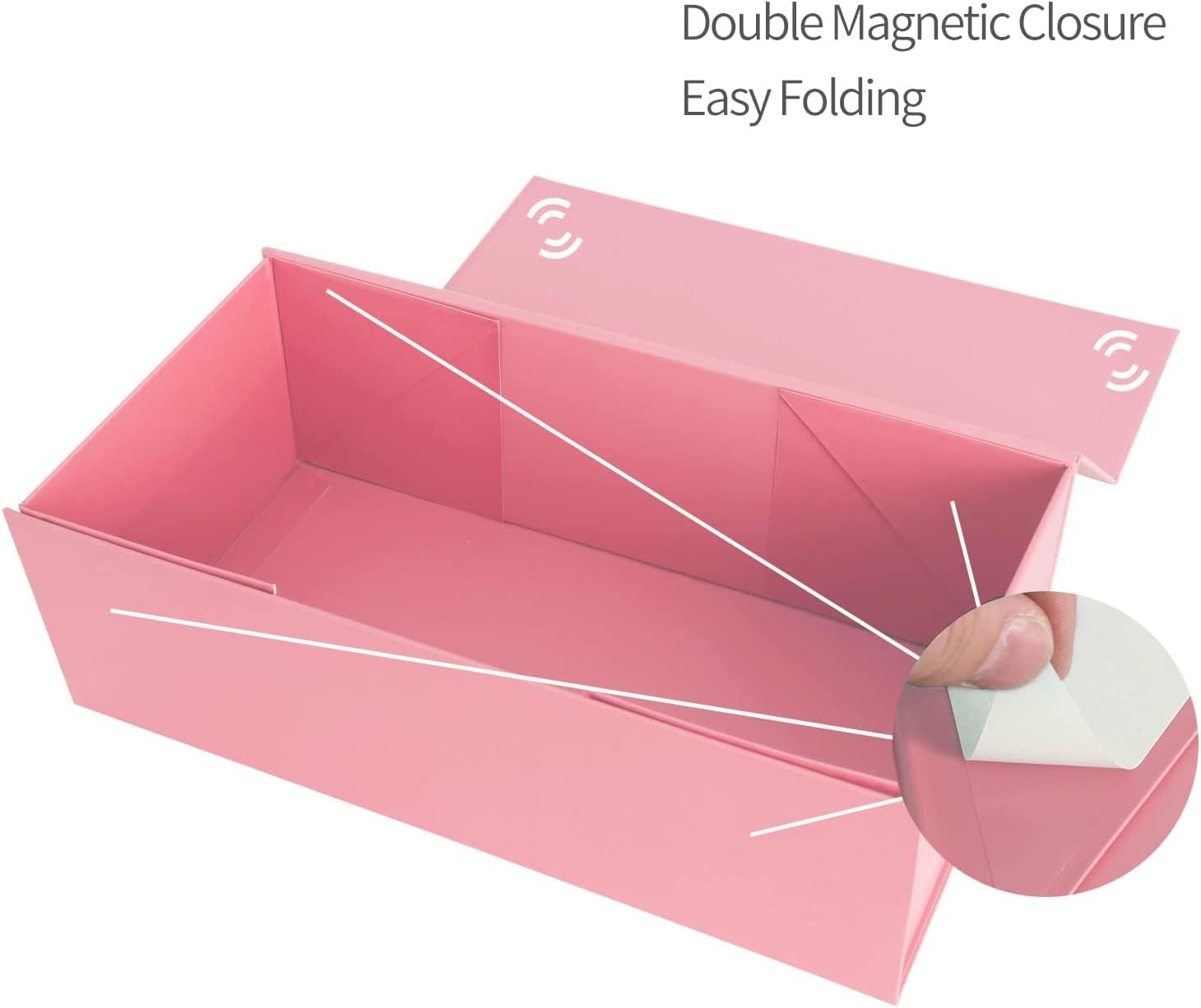 Magnetic Closure Gift Boxes | White Cardboard Jewelry Packaging Boxes with Magnetic Lid | Richpack - collapsible gift box 2