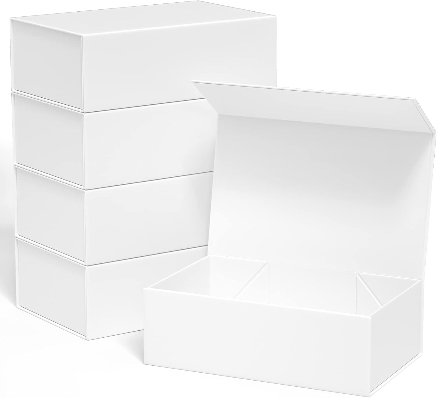 Magnetic Closure Gift Boxes | White Cardboard Jewelry Packaging Boxes with Magnetic Lid | Richpack - magnetic closure gift boxes