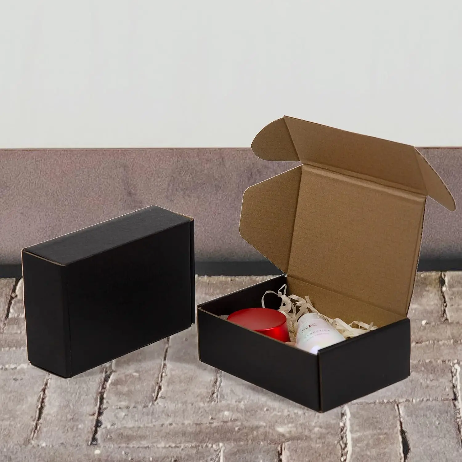 Eco Friendly Packaging Boxes | Black Cardboard Foldable Mailer Boxes for Jewelry, Gifts & Custom Wholesale Packaging | Richpack - eco friendly packaging boxes 5